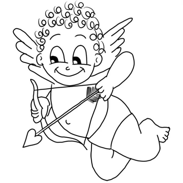 Dibujos de Cupido para colorear