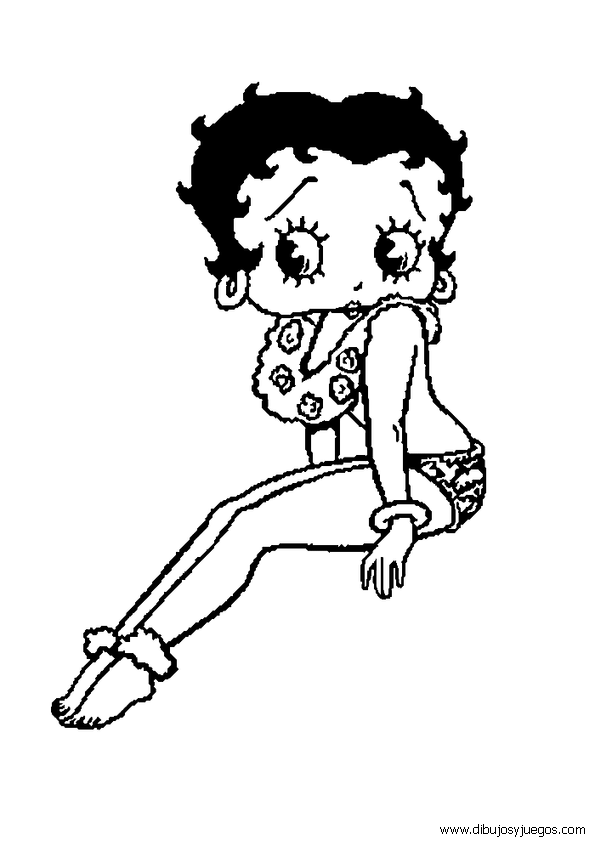 dibujos-de-betty-boop-003 | Dibujos y juegos, para pintar y colorear