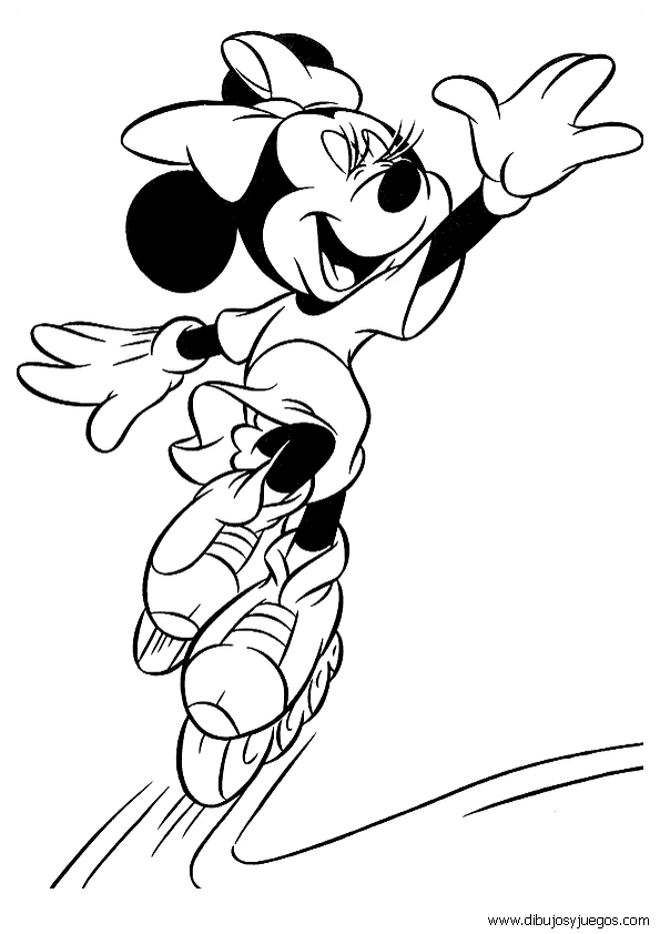 dibujos-de-minnie-mouse-018 | Dibujos y juegos, para pintar y colorear