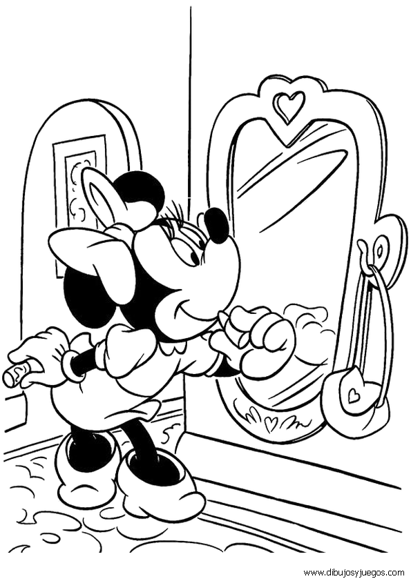 dibujos-de-minnie-mouse-021 | Dibujos y juegos, para pintar y colorear