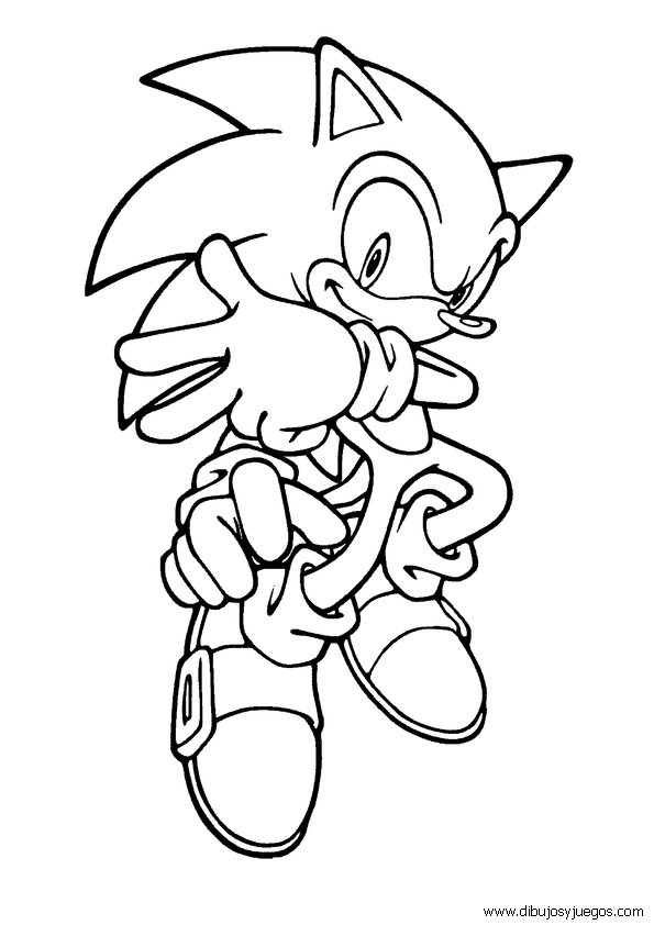 dibujos-de-sonic-006 | Dibujos y juegos, para pintar y colorear