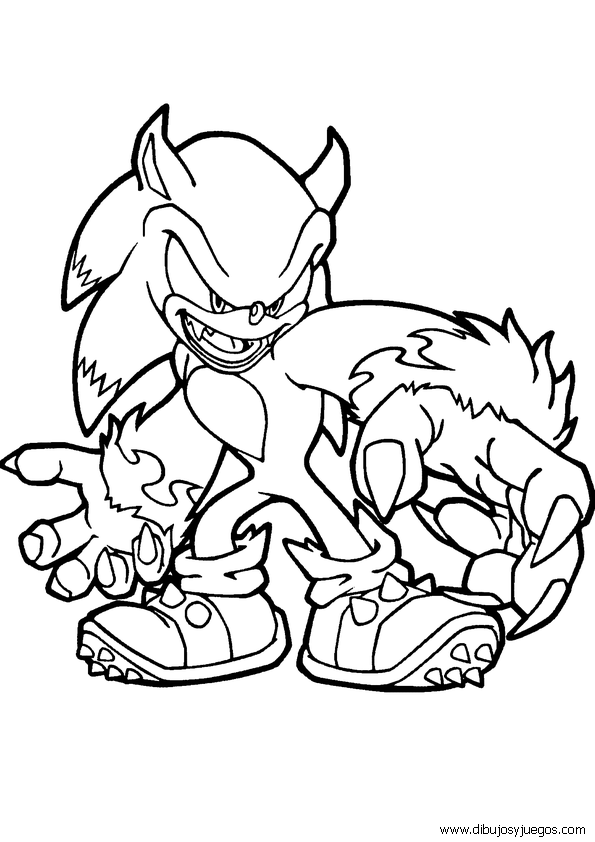 dibujos-de-sonic-022 | Dibujos y juegos, para pintar y colorear