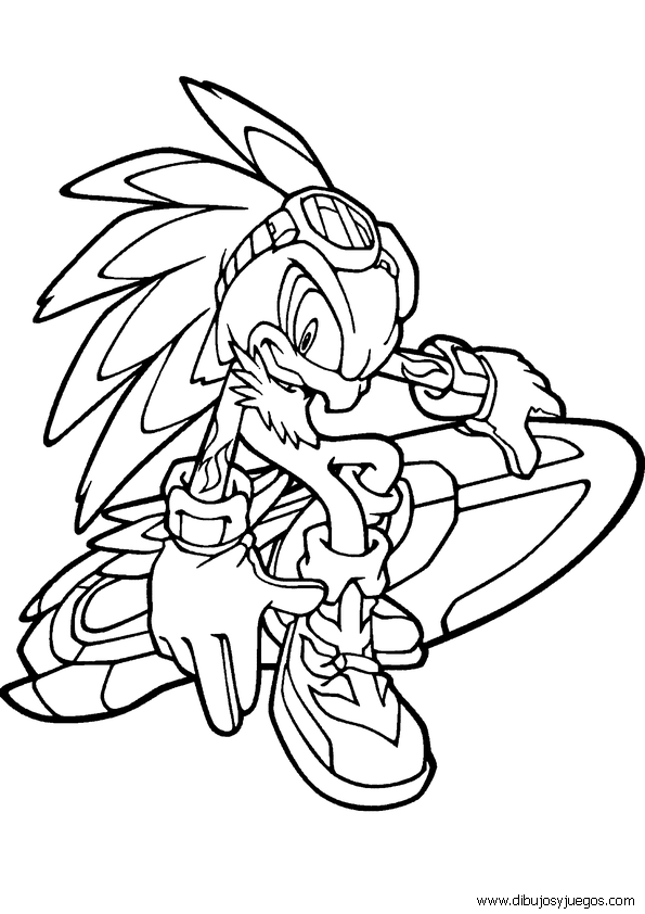 dibujos-de-sonic-064 | Dibujos y juegos, para pintar y colorear
