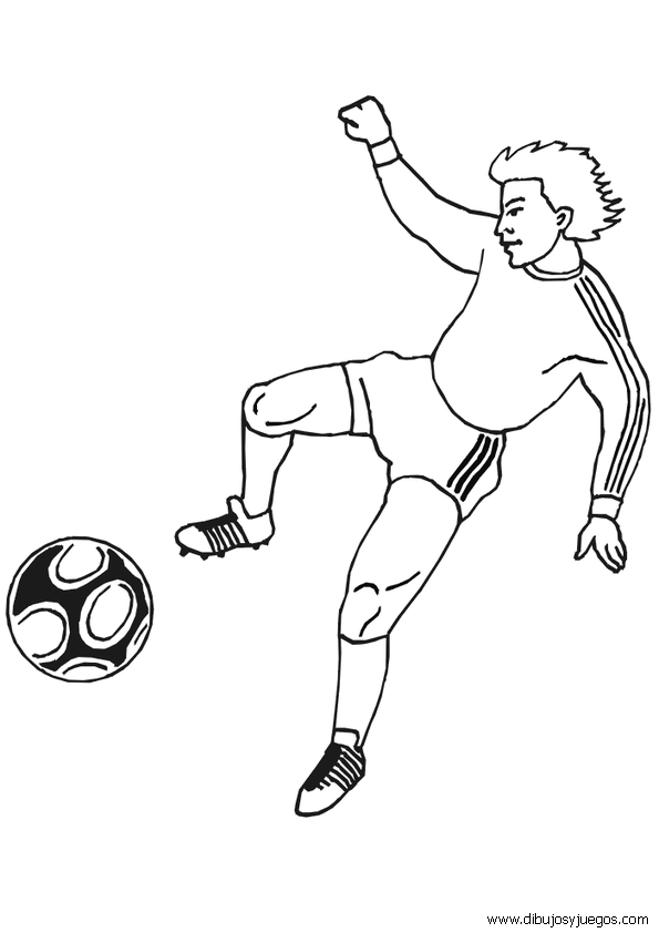 dibujos-deporte-futbol-085 | Dibujos y juegos, para pintar y colorear