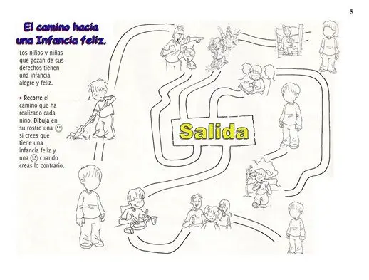 Láminas sobre los derechos del niño | Manualidades Infantiles