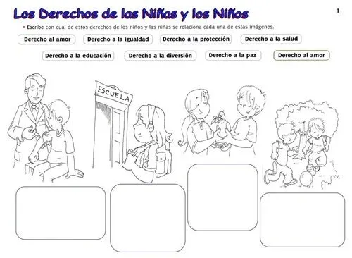 Dibujos sobre derechos y obligaciones de los niños - Imagui