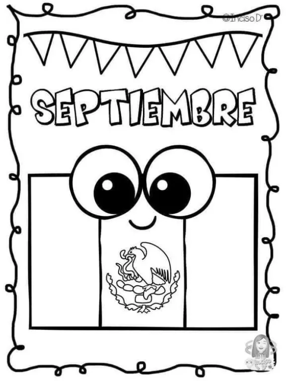 Dibujos para descargar y colorear fáciles para el 15 y 16 de septiembre |  Tus Buenas Noticias