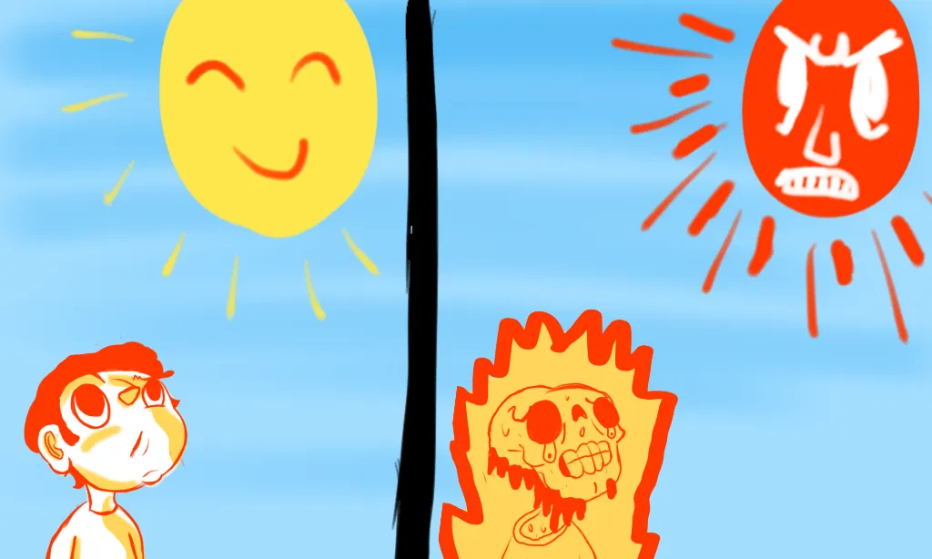 Dibujos Dibujados por el Dibujante Bocazas.: Llegó el calor!!!!!! :C