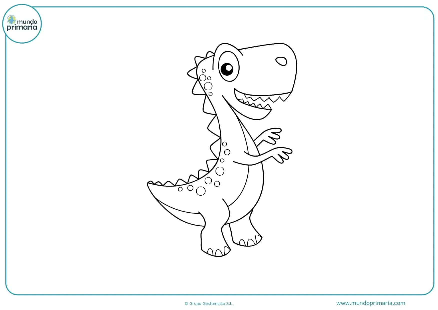 ▷Dibujos de Dinosaurios para Colorear ◁ Imprimir y Pintar