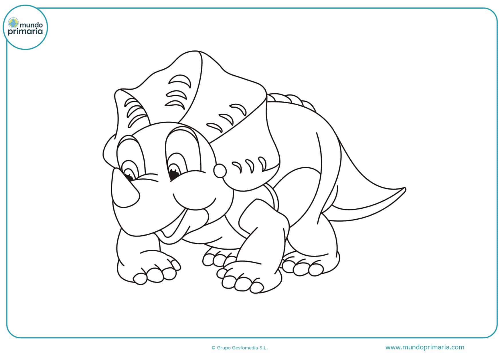 ▷Dibujos de Dinosaurios para Colorear ◁ Imprimir y Pintar