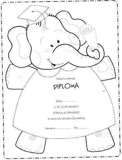 DIBUJOS DE DIPLOMAS PARA COLOREAR | Dibujos para colorear