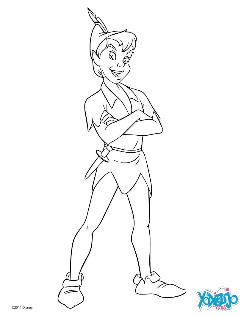 Dibujos DISNEY para colorear, Peter Pan para imprimir