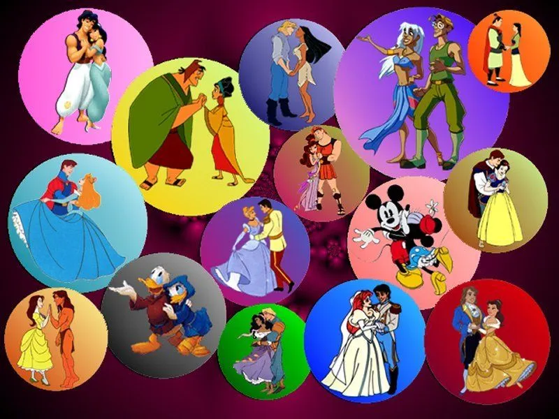 parejas de enamorados - Fondos de escritorios Disney