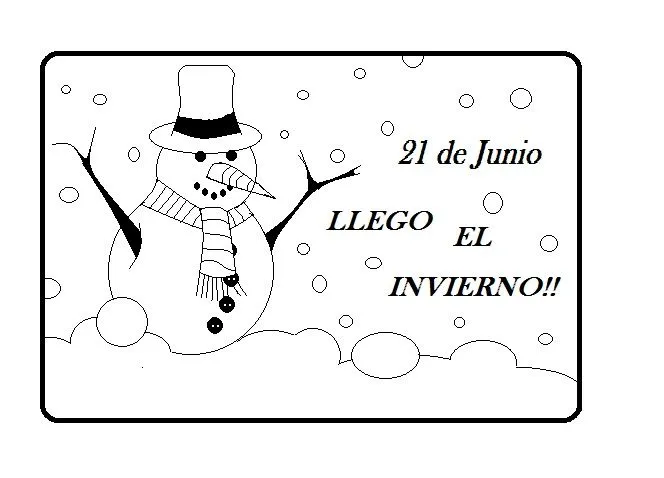 DIBUJOS PARA DOCENTES: LLEGO EL INVIERNO!!!