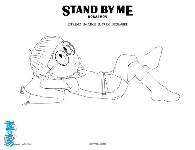 Dibujos de DORAEMON para colorear - Shizuka