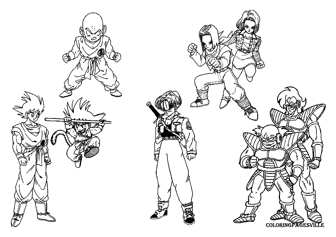 Dibujos de Dragon Ball GT para Imprimir y Colorear - Dibujos Para ...