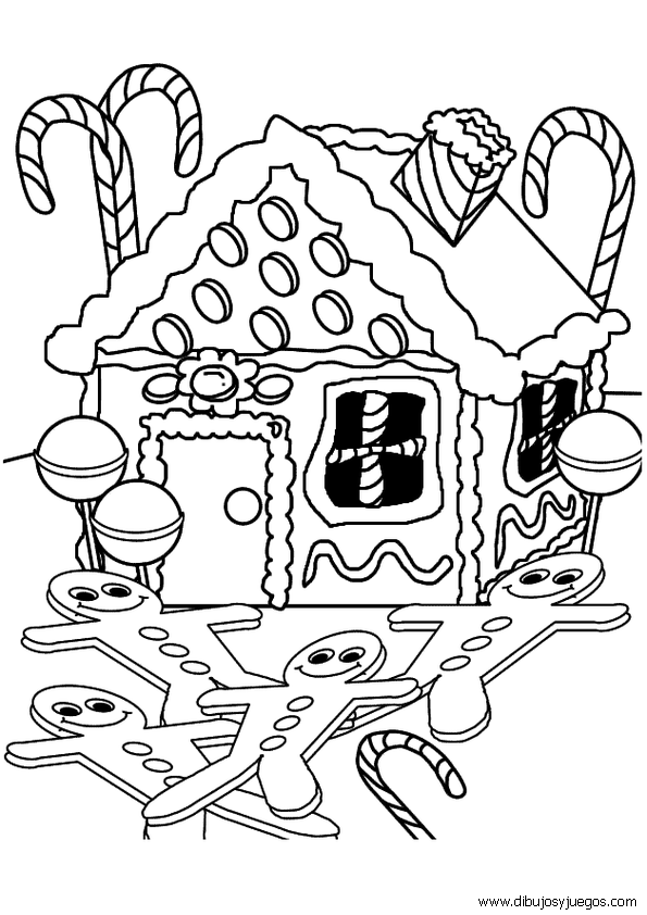 dibujos-dulces-navidad-016 | Dibujos y juegos, para pintar y colorear