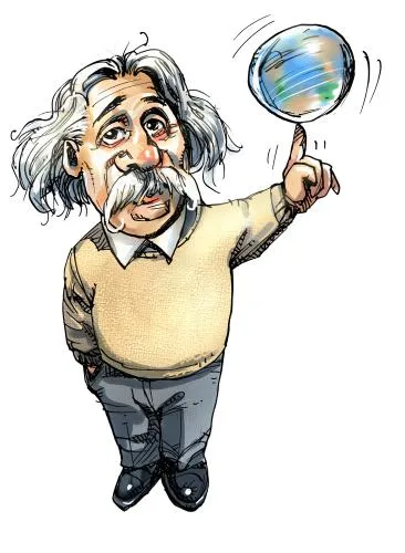 Albert Einstein de Atzenhofer | Gente Popular Cartoon | TOONPOOL