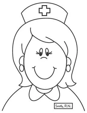 Dibujos de enfermera para colorear - Imagui