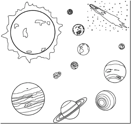 Dibujos sobre el espacio para niños - Imagui