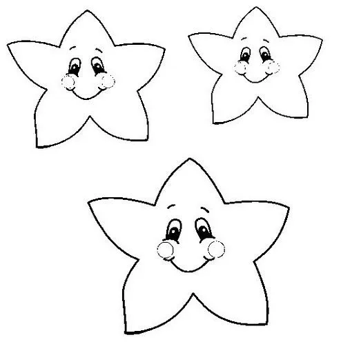 DIBUJOS DE ESTRELLAS PARA COLOREAR | Dibujos para colorear