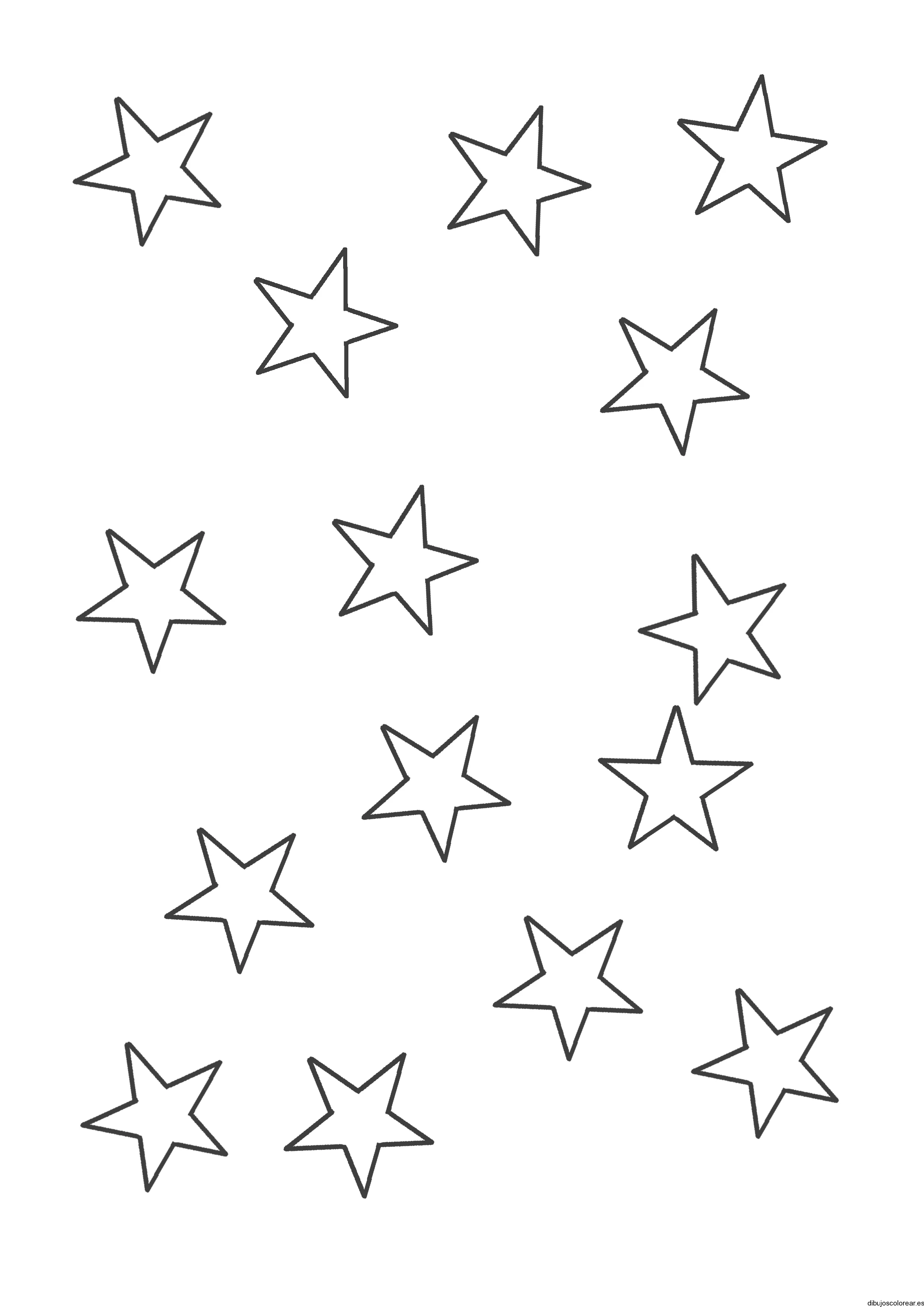 Dibujos de Estrellas | Dibujos para Colorear