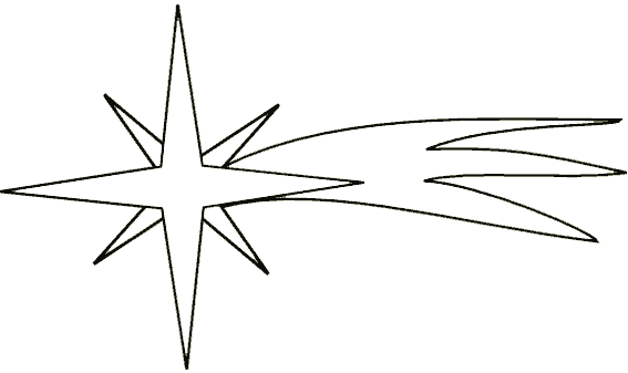 Dibujos de estrellas fugaces para colorear - Imagui