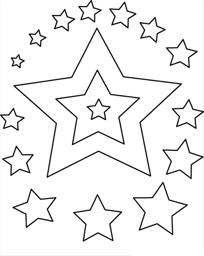 Dibujos de Estrellas – Imprimir Para Colorear