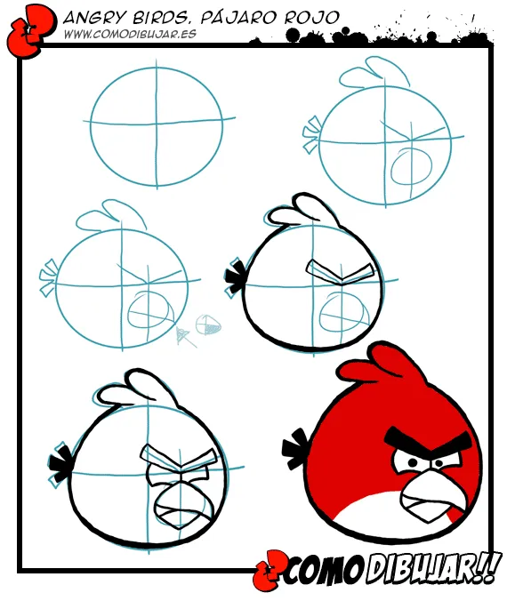 Pasos Para Dibujar A Los Angry Birds Imagui