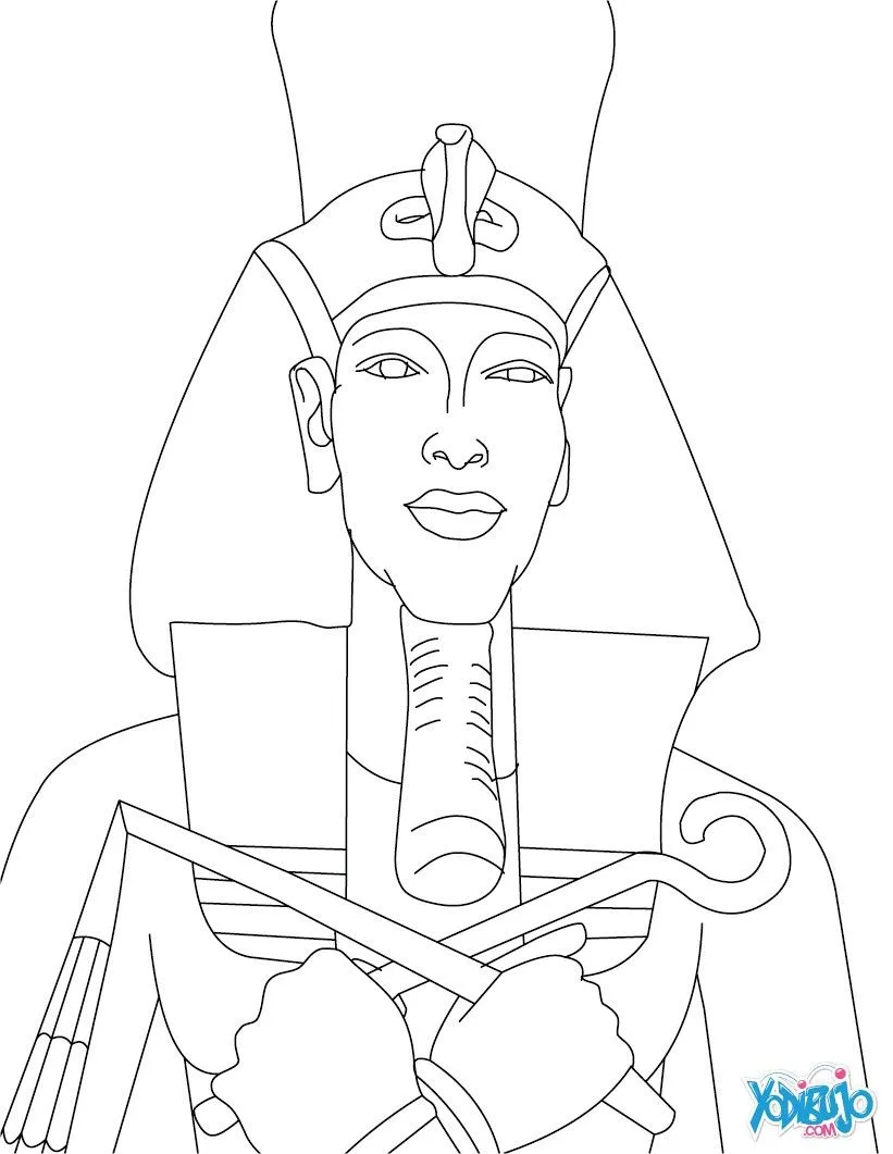 Dibujos de los FARAONES DEL ANTIGUO EGIPTO para pintar, AKENATÓN ...