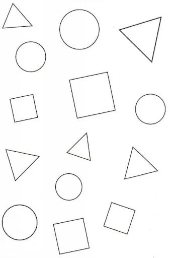 DIBUJOS DE FIGURAS GEOMETRICAS ANIMADAS PARA PINTAR