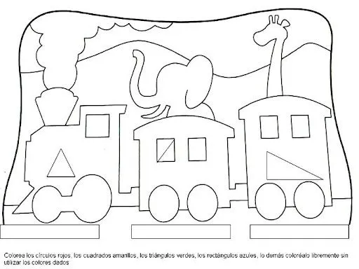 Dibujo de formas geometricas para colorear - Imagui