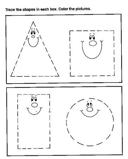 Dibujos de figuras geometricas para niños de preescolar - Imagui