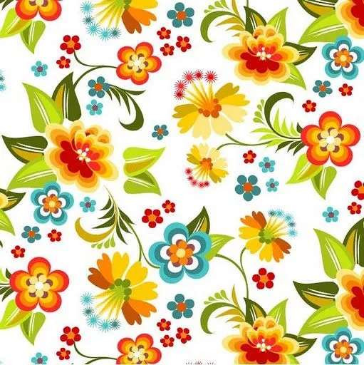 Dibujos flores color - Imagui