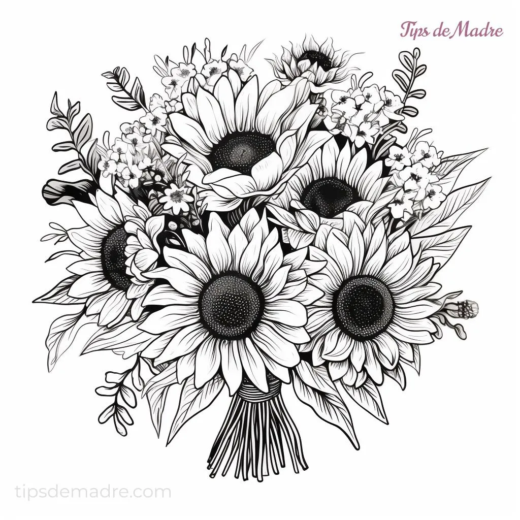 Dibujos de flores para colorear e imprimir - Tips de Madre