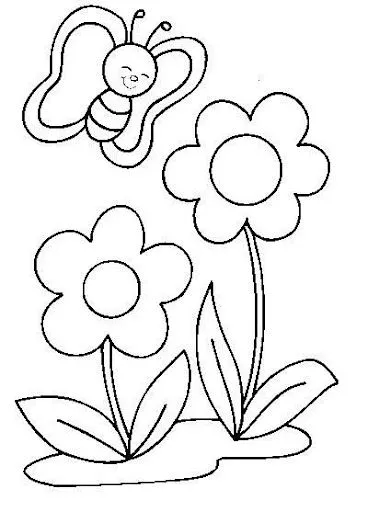 DIBUJOS DE FLORES: FLORES PARA COLOREAR