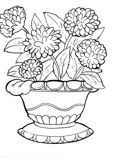 DIBUJOS DE FLORES: FLORES PARA COLOREAR