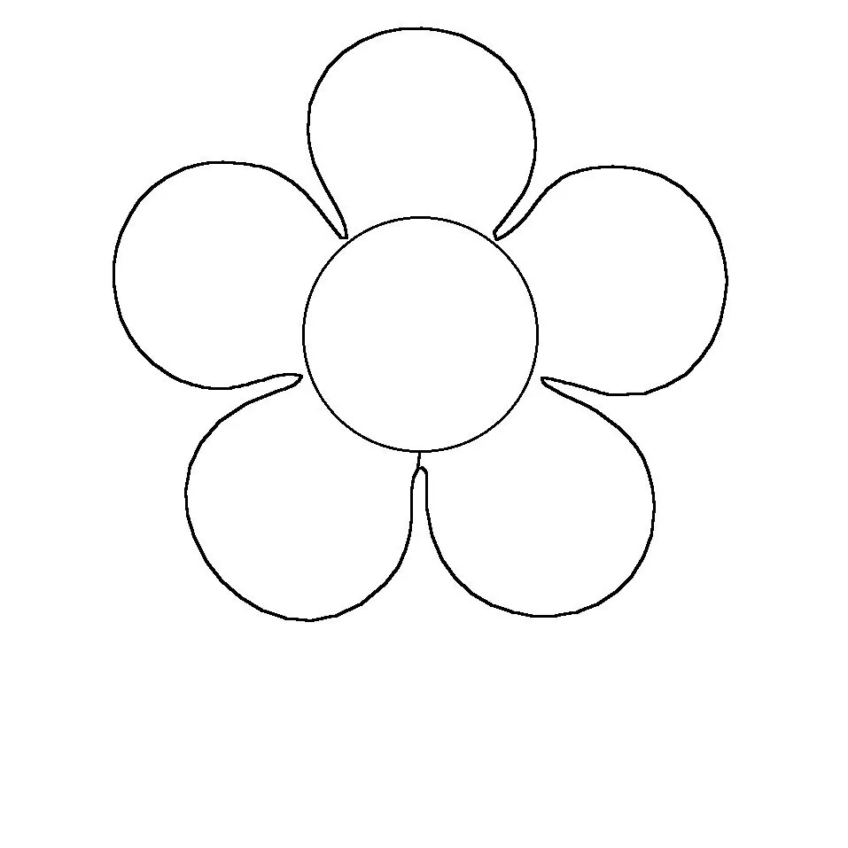 Dibujos de flores de 5 petalos para colorear | Dibujos de flores, Dibujos  para pintar faciles, Petalo