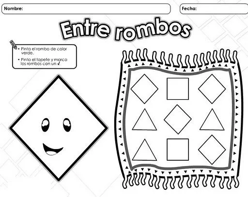 DIBUJOS CON FORMAS TRIANGULO CUADRADO CIRCULO