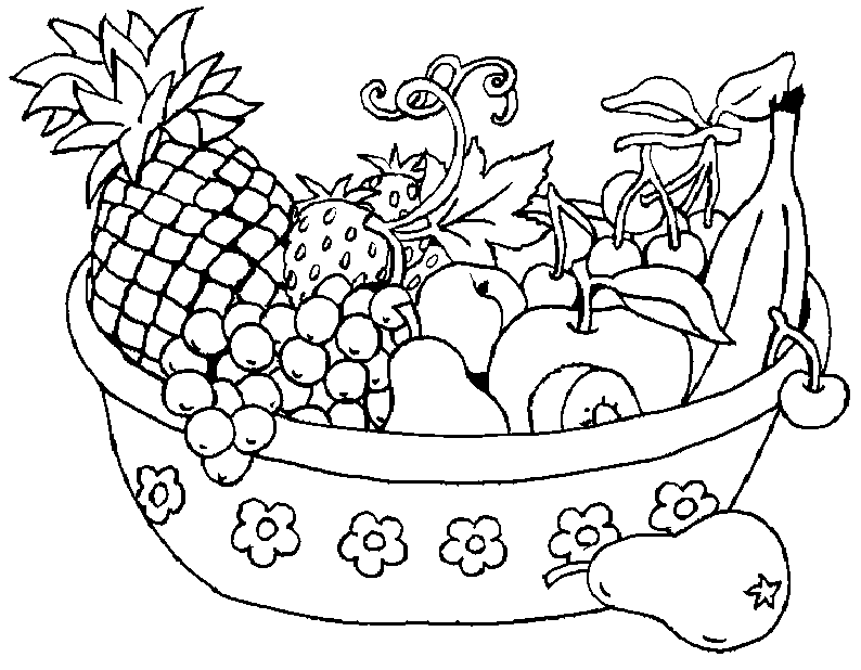 Dibujos de Frutas para colorear