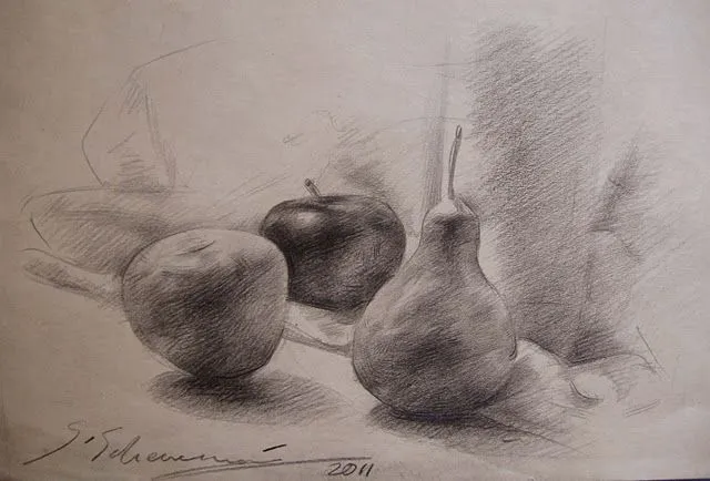 Dibujos de frutas a lapiz - Imagui