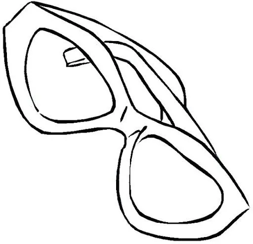 DIBUJOS DE GAFAS PARA COLOREAR | Dibujos para colorear