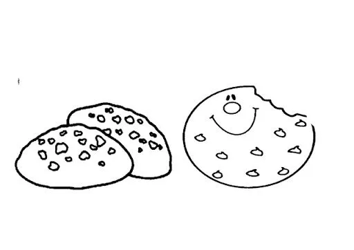 DIBUJOS DE GALLETAS PARA COLOREAR | Dibujos para colorear