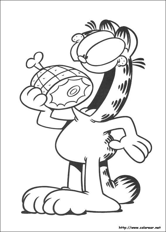 Dibujos de Garfield para colorear en Colorear.net