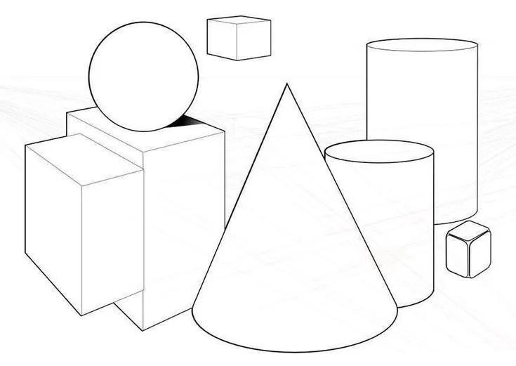 Dibujos geométricos para colorear e imprimir gratis (Foto 35/35) | Ella Hoy  | Cuerpos geometricos para colorear, Geometrico, Dibujo geométrico