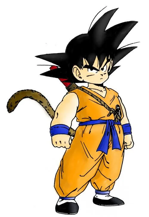 Dibujos de goku en color - Imagui