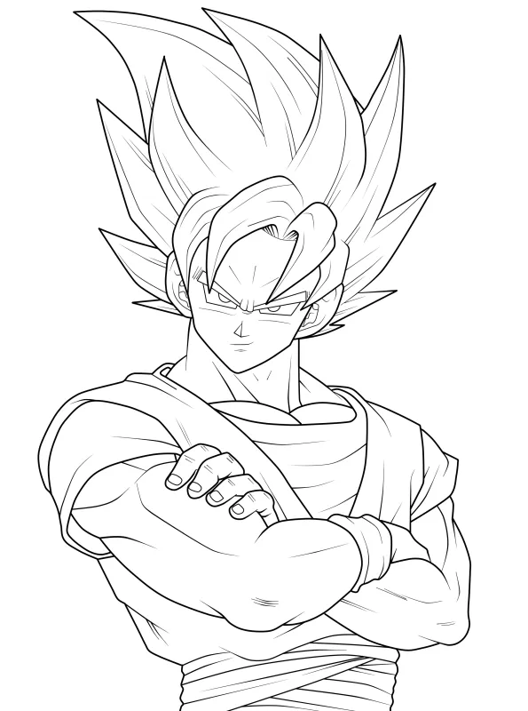 ▷ Dibujos de Goku para colorear - Colorear24.com