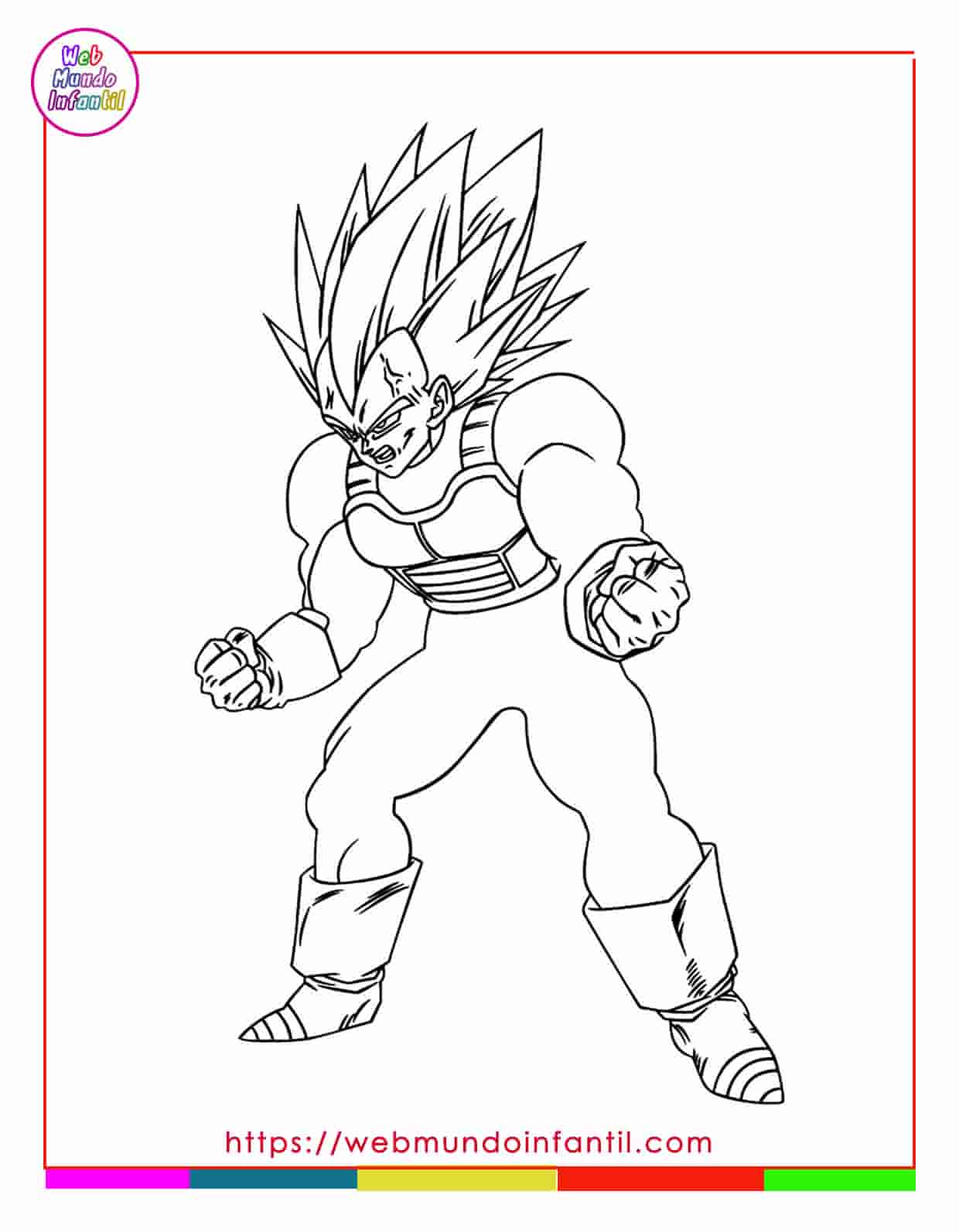 Dibujos de goku para colorear [Imprimir y pintar]