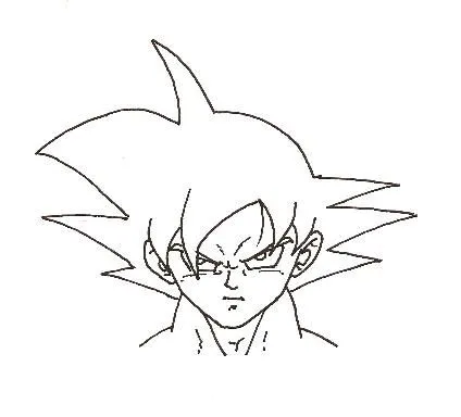 Dibujos de goku faciles - Imagui