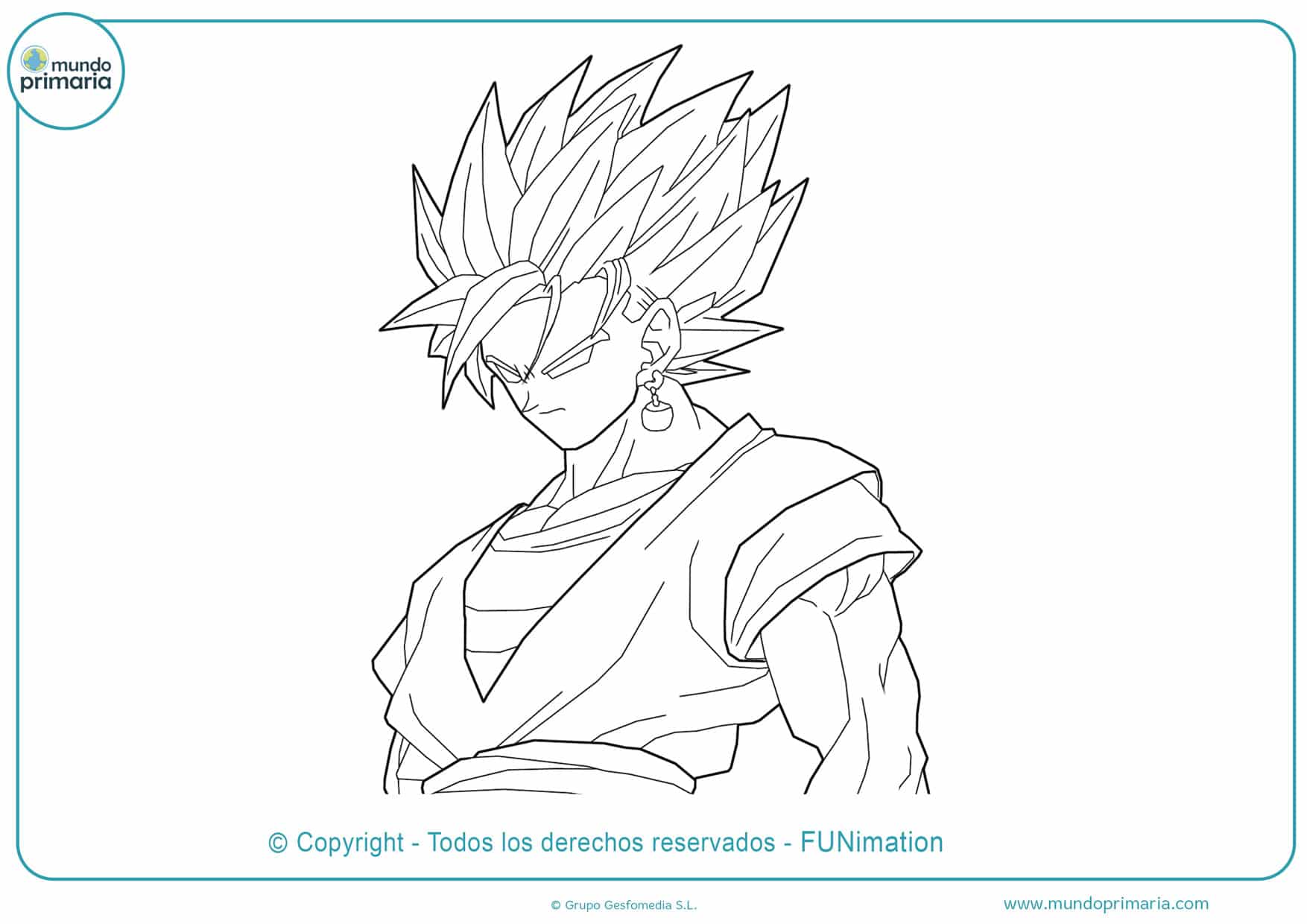 ▷ Dibujos de Goku y Son Goku para Colorear 【Listos para Imprimir】